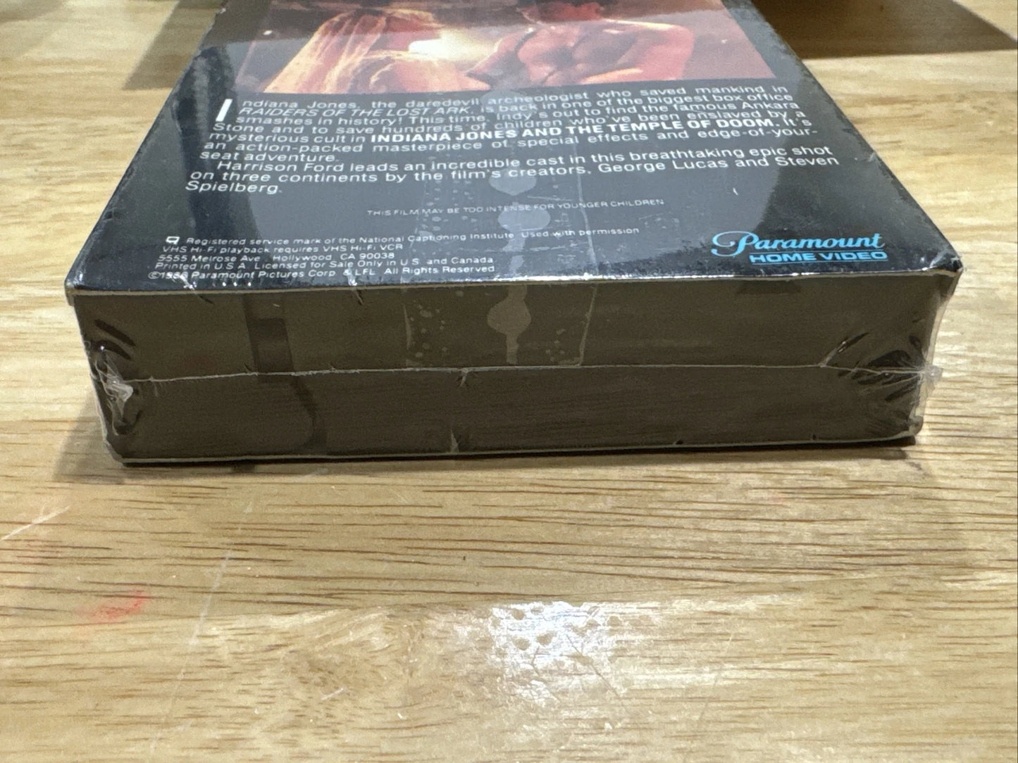 Indiana Jones And The Temple Of Doom 1986 First Release Factory Sealed - VHS