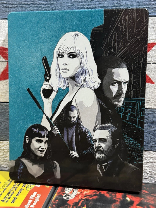 Atomic Blonde 2 Disc Set Steelbook - Blu-ray + DVD Used