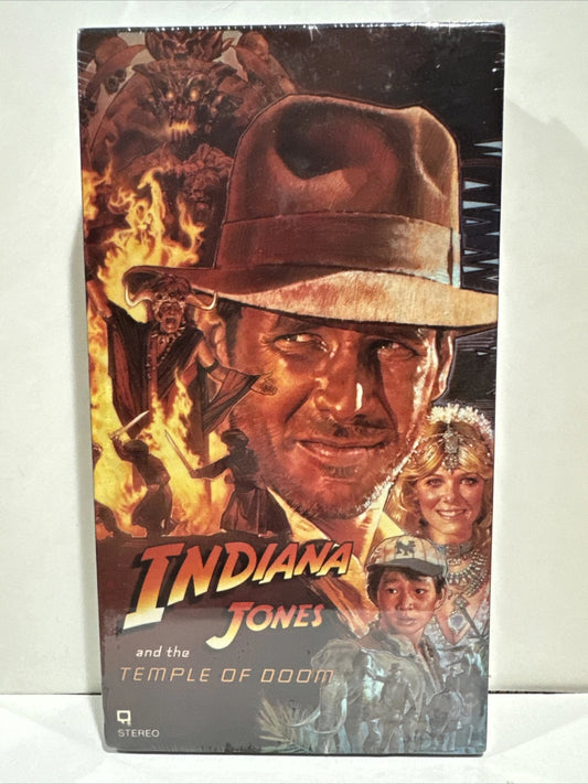 Indiana Jones And The Temple Of Doom 1986 First Release Factory Sealed - VHS